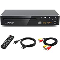 Los mejores  - LP-099 Reproductor de DVD- Compact DVD Player (Full HD-HDMI- USB-Divx-MP3 Incluido Cable HDMI&amp- AV &amp-Control Remoto